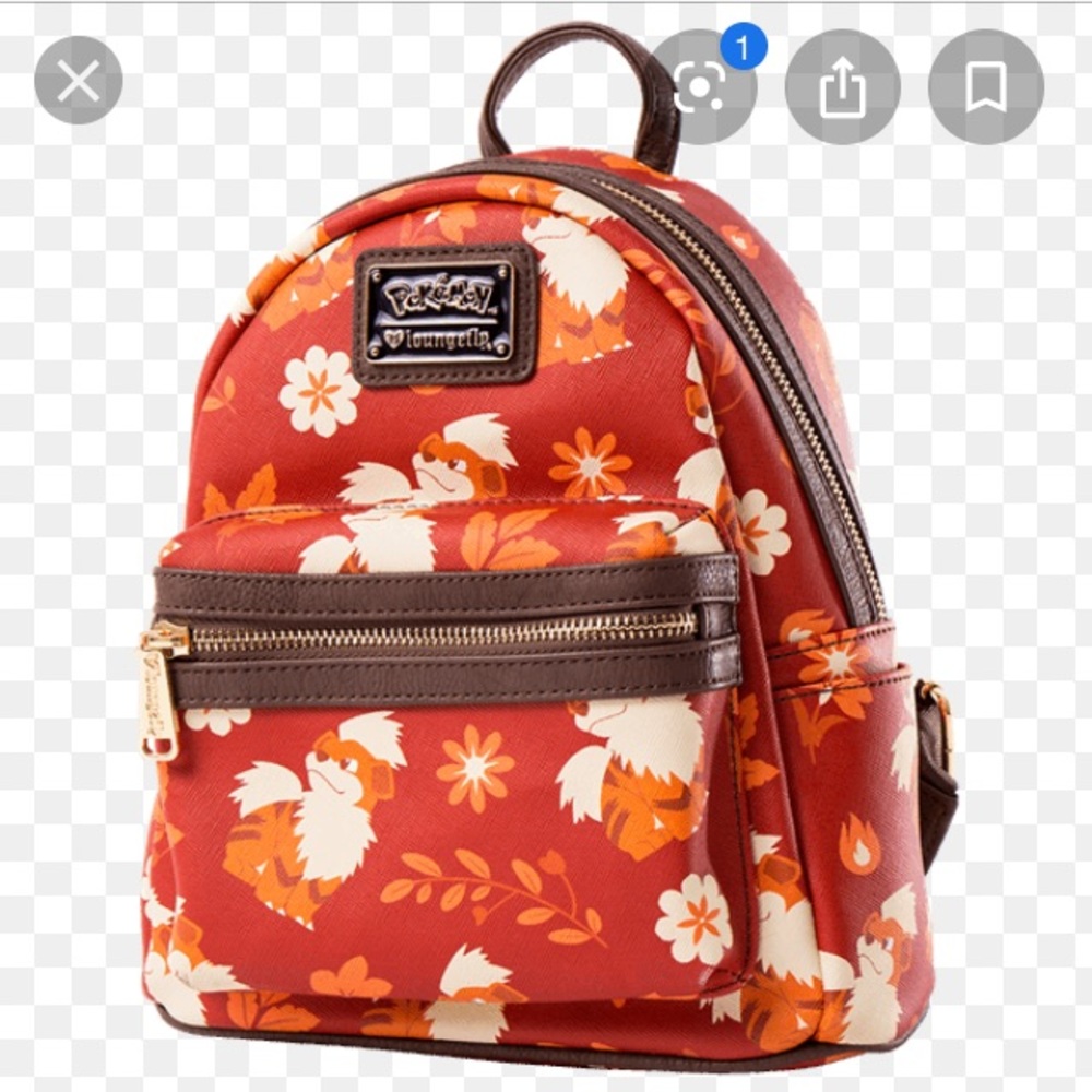 ISO Growlithe Pokémon Loungefly Backpack & Wallet